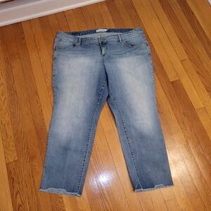 Torrid Lightwash Blue Jeans Straight Ankle Length Sz. 22